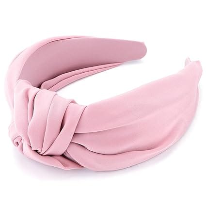 TOBATOBA Women's Knotted Satin Silk Head Bands