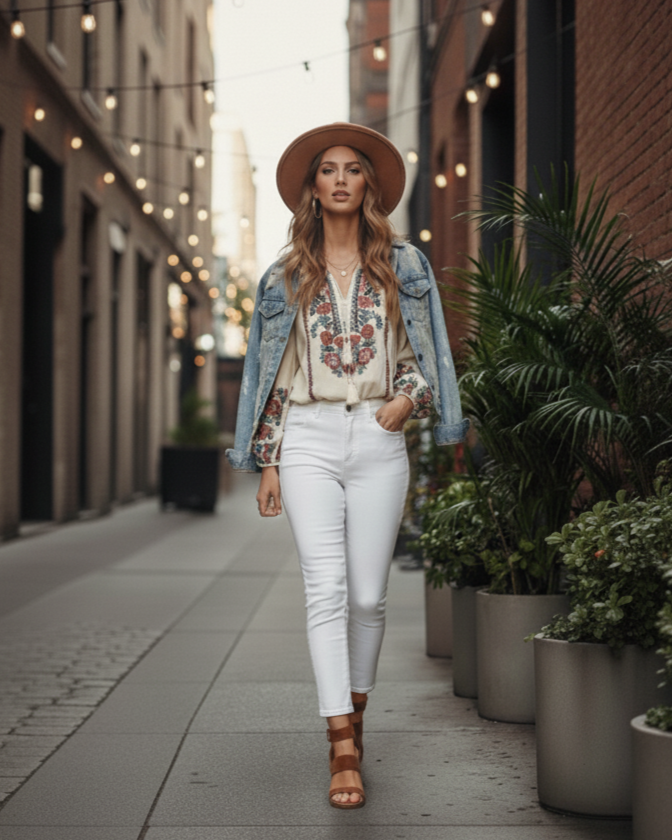 Effortless Fall Style: How to Wear White Jeans in a Chic & Cozy Way