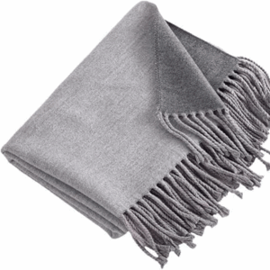 Gray Women Winter Scarf