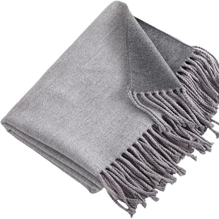 Gray Women Winter Scarf