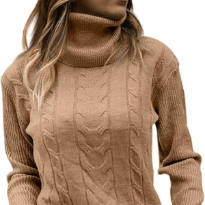 Turtleneck Long Sleeve Knit Sweaters