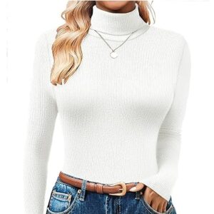 Ribbed Turtleneck T-Shirt
