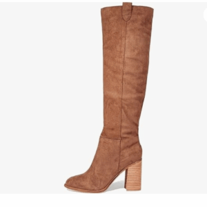 Suede Knee-High Boots