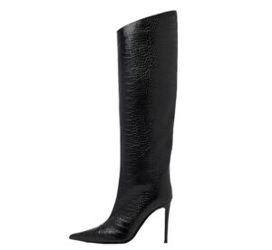 Black Knee High Boots