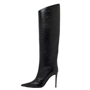 Black Knee High Boots