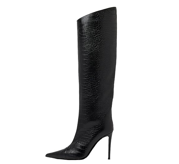Black Knee High Boots